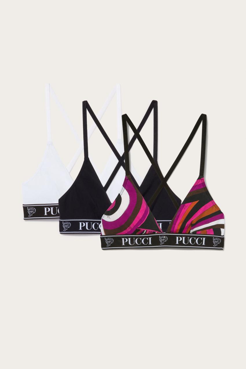 PUCCI 3 Pack Triangle Bra | Women Underwear