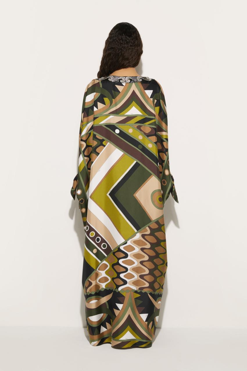 PUCCI Beaded Vivara-Print Kaftan | Women Kaftans