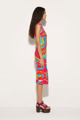 PUCCI Bersaglio-Print Asymmetric Dress | Women Dresses