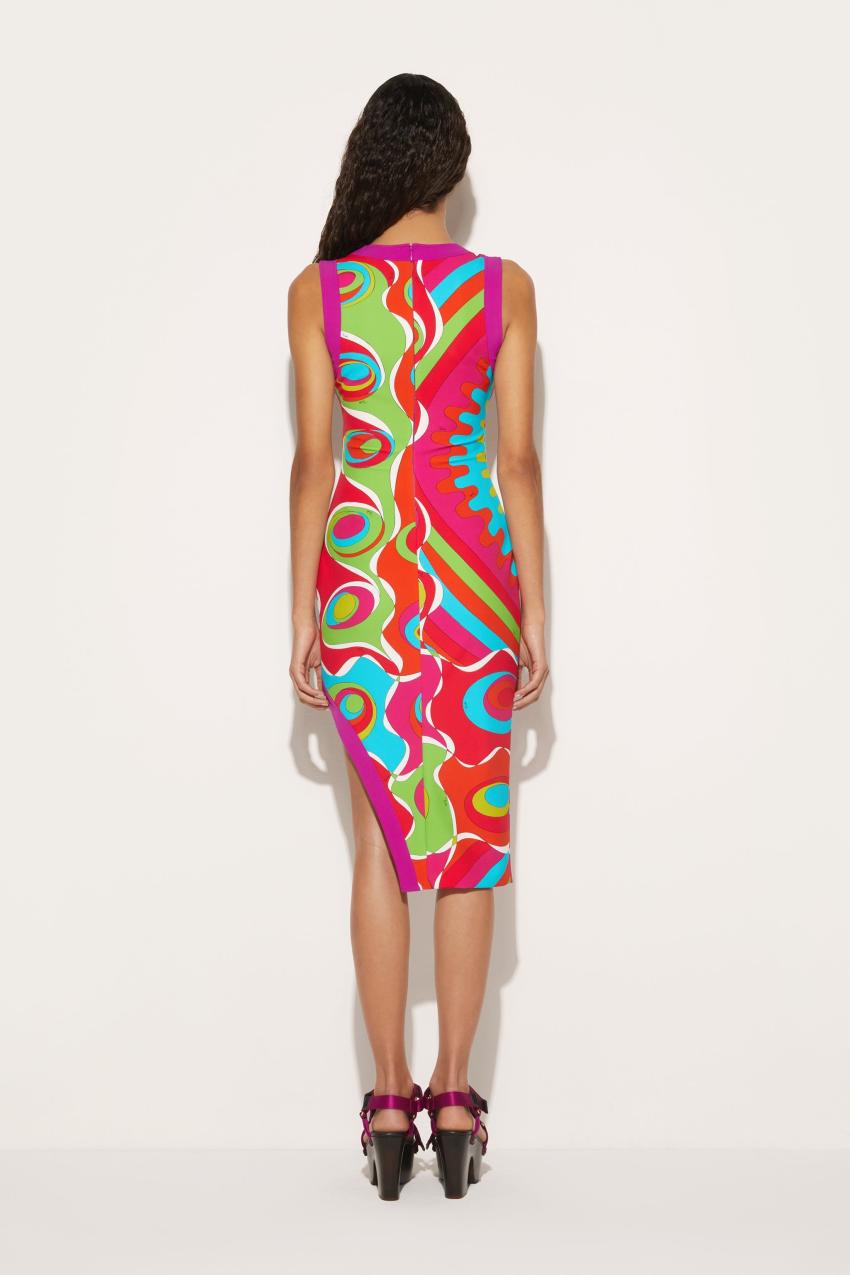 PUCCI Bersaglio-Print Asymmetric Dress | Women Dresses