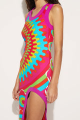 PUCCI Bersaglio-Print Asymmetric Dress | Women Dresses
