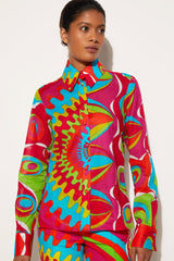 PUCCI Bersaglio-Print Cotton Shirt | Women Tops And Shirts