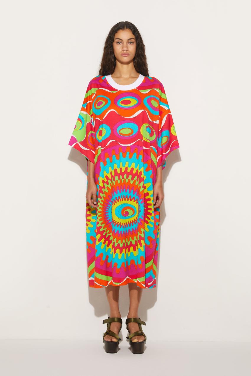 PUCCI Bersaglio-Print Cotton T-Shirt Dress | Women Dresses