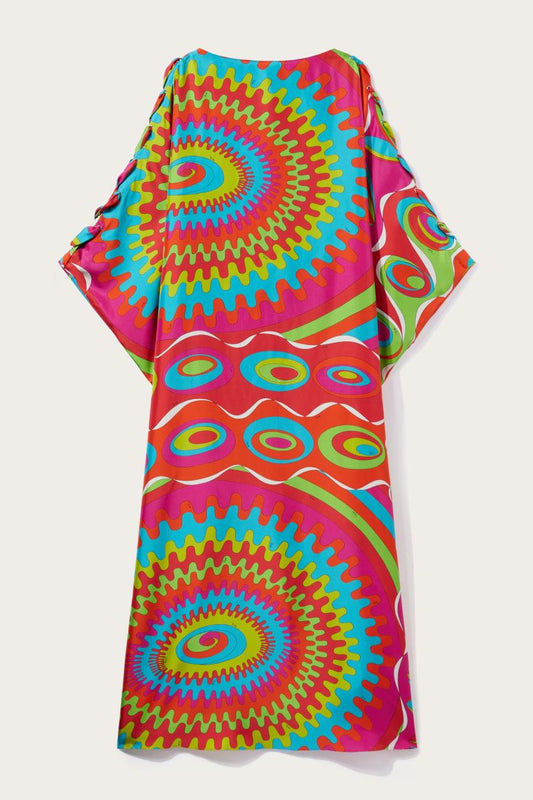 PUCCI Bersaglio-Print Silk-Twill Kaftan | Women Kaftans