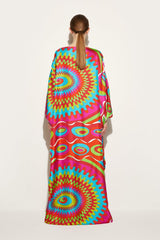 PUCCI Bersaglio-Print Silk-Twill Kaftan | Women Kaftans