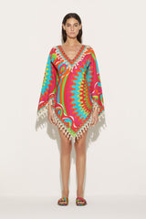 PUCCI Bersaglio-Print Tassel-Trim Kaftan | Women Kaftans