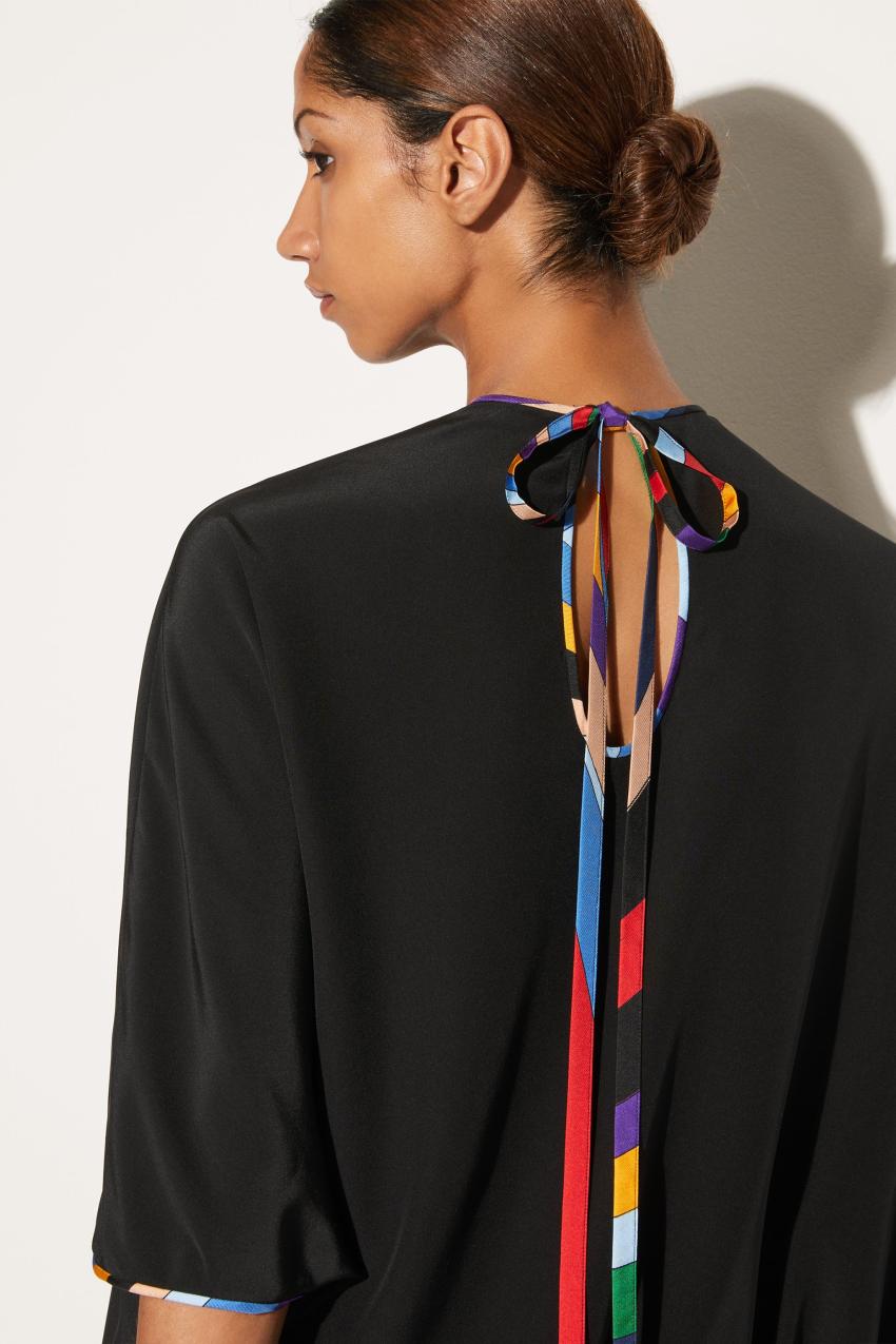 PUCCI Black Silk Top | Women Tops And Shirts