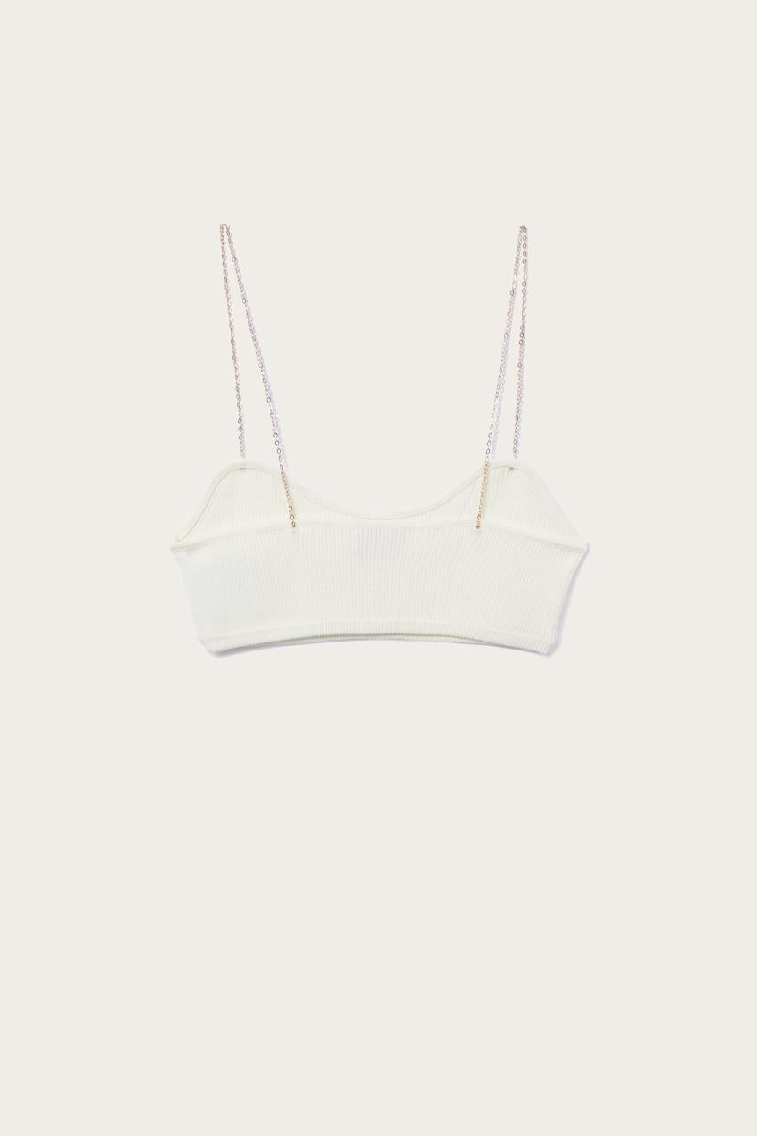 PUCCI Chain-Embellished Bandeau Top | Women Knitwear