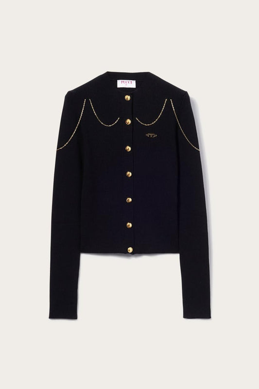 PUCCI Chain-Embellished Cardigan | Women Knitwear
