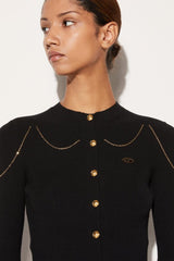 PUCCI Chain-Embellished Cardigan | Women Knitwear