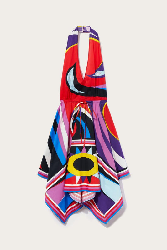 PUCCI Cigni-Print Cotton Dress | Women Dresses