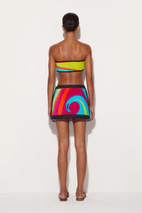 PUCCI Cigni-Print Cotton Mini Skirt | Women Skirts