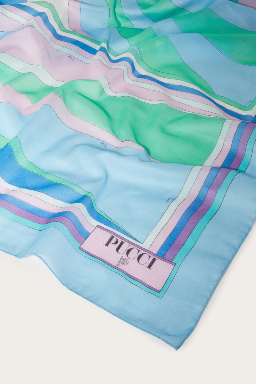 PUCCI Cigni-Print Cotton Sarong | Women Sarong