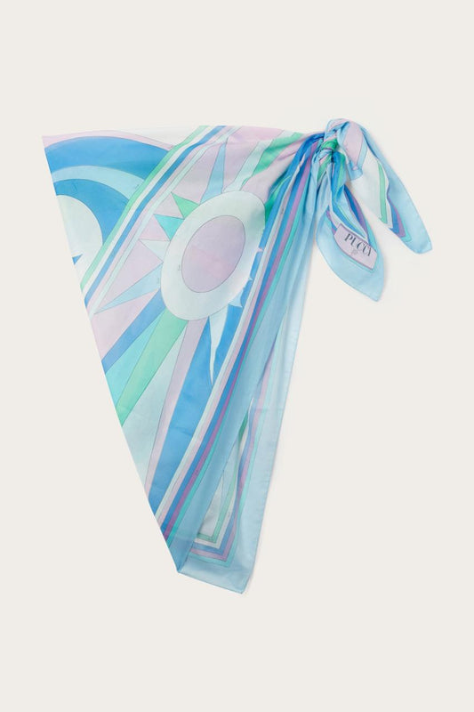 PUCCI Cigni-Print Cotton Sarong | Women Sarong