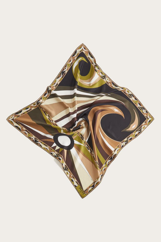 PUCCI Cigni-Print Large Silk-Twill Carré | Women Silks