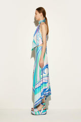 PUCCI Cigni-Print Silk-Twill Skirt | Women Skirts