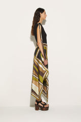 PUCCI Cigni-Print Silk-Twill Skirt | Women Skirts