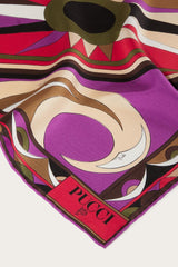 PUCCI Cigni-Print Small Silk-Twill Carré | Women Silks