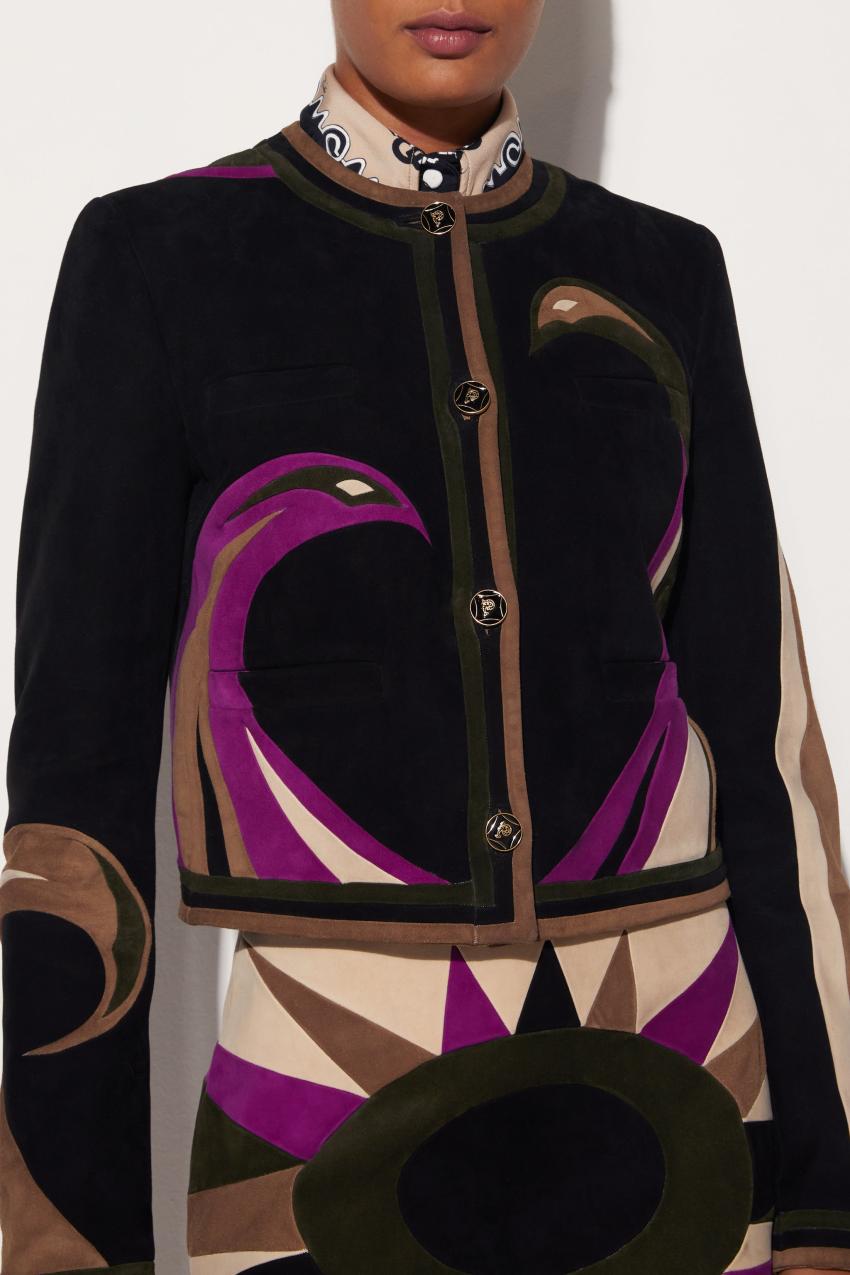 PUCCI Cigni Suede Jacket | Women Jackets