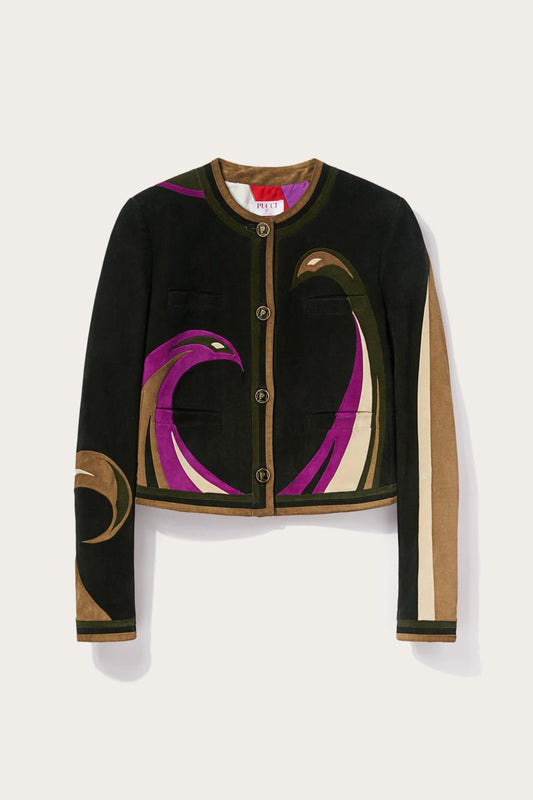 PUCCI Cigni Suede Jacket | Women Jackets