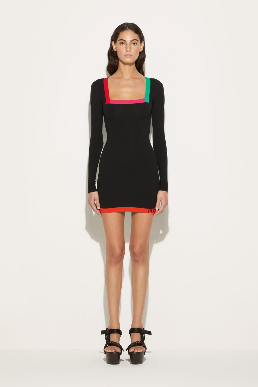 PUCCI Colourblock Mini Dress | Women Knitwear