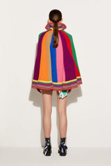 PUCCI Colourblock Wool Cape | Women Knitwear