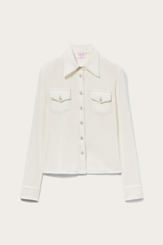 PUCCI Cotton Crepon Shirt | Women Tops And Shirts