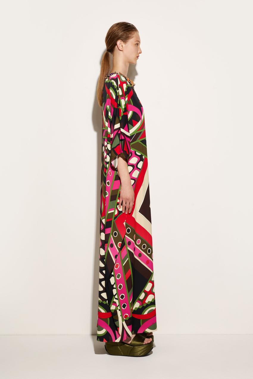PUCCI Embellished Vivara-Print Kaftan | Women Kaftans
