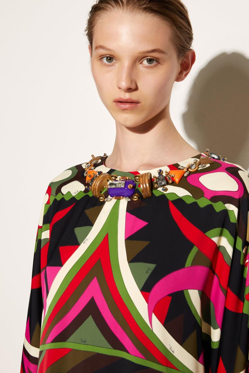 PUCCI Embellished Vivara-Print Kaftan | Women Kaftans