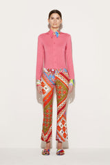 PUCCI Festa-Print Flared Trousers | Women Pants And Shorts