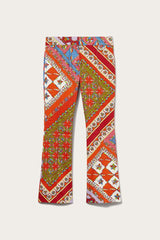 PUCCI Festa-Print Flared Trousers | Women Pants And Shorts
