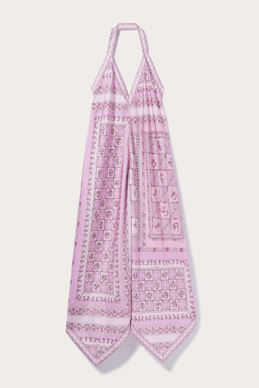 PUCCI Festa-Print Silk-Twill Dress | Women Dresses