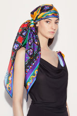 PUCCI Festa-Print Silk-Twill Scarf | Women Silks
