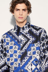 PUCCI Festa-Print Silk-Twill Shirt | Men Ready To Wear