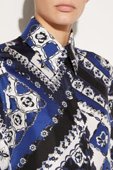 PUCCI Festa-Print Silk-Twill Shirt | Women Tops And Shirts