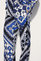 PUCCI Festa-Print Silk-Twill Trousers | Men Ready To Wear