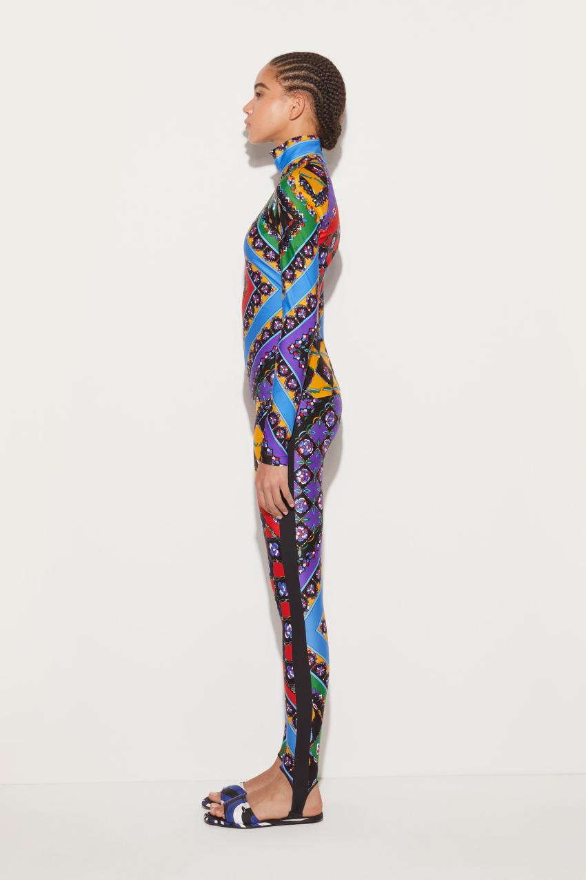 PUCCI Festa-Print Stirrup Leggings | Women Pants And Shorts