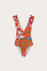 PUCCI Festa-Print Swimsuit | Women Swimsuits