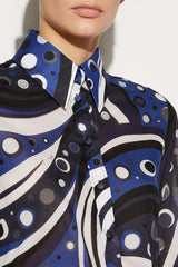PUCCI Fontane-Print Cotton Shirt | Women Tops And Shirts