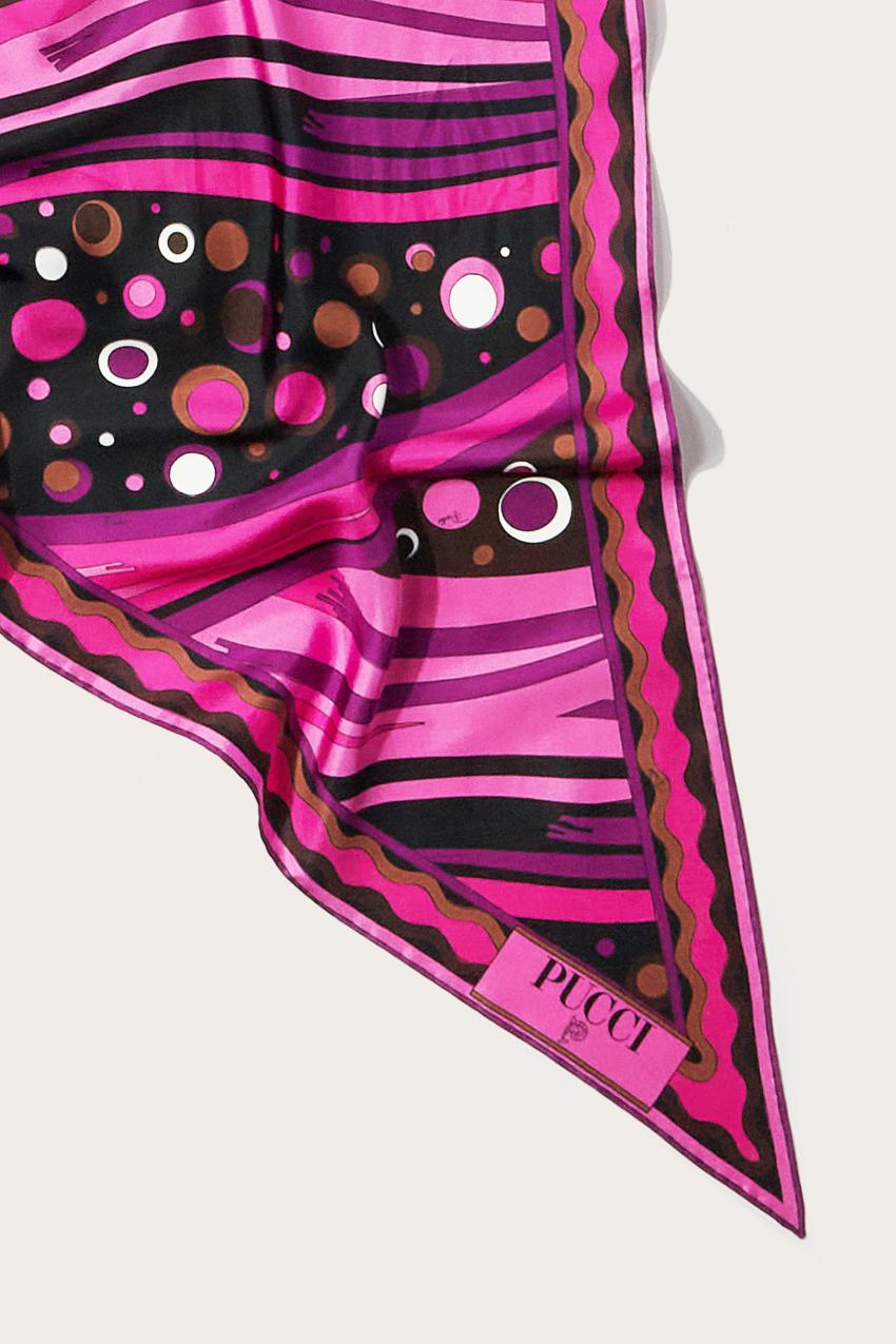 PUCCI Fontane-Print Silk-Twill Scarf | Women Silks