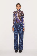 PUCCI Fontane-Print Top | Women Tops And Shirts