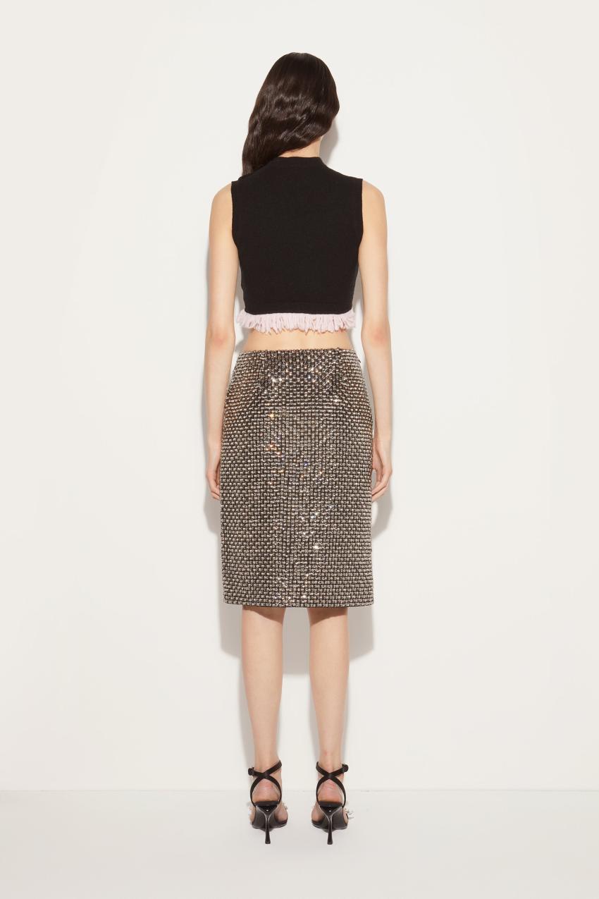 PUCCI Fringed Crop Top | Women Knitwear