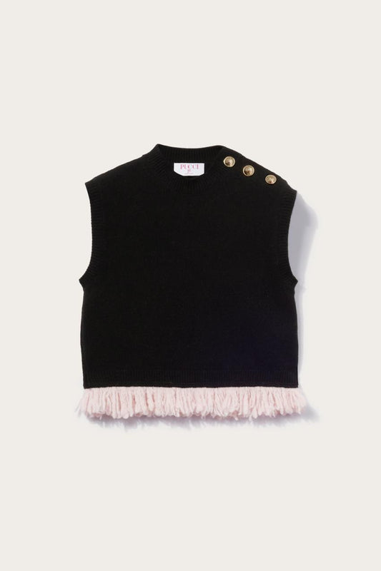 PUCCI Fringed Crop Top | Women Tops And Shirts