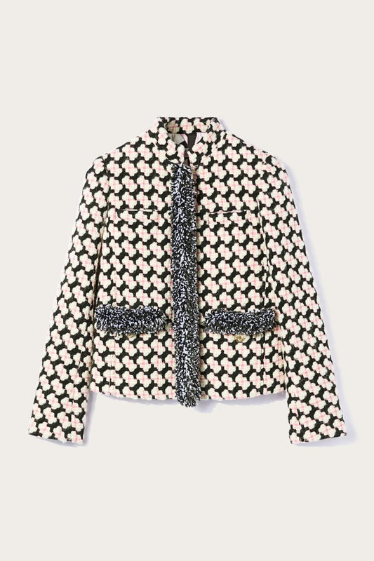 PUCCI Fringed Tweed Jacket | Women Outerwear