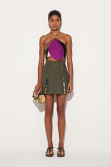 PUCCI Goccia Suede Top | Women Tops And Shirts