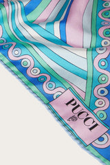 PUCCI Iride And Onde-Print Large Silk-Twill Scarf | Women Silks