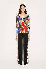 PUCCI Iride And Orchidee-Print Trousers | Women Pants And Shorts