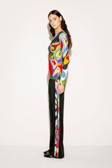 PUCCI Iride And Orchidee-Print Trousers | Women Pants And Shorts