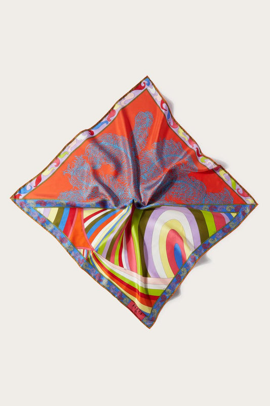 PUCCI Iride And Struzzo-Print Large Silk-Twill Carré | Women Silks