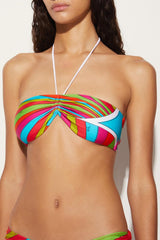 PUCCI Iride-Print Bandeau Bikini Top | Women Bikini